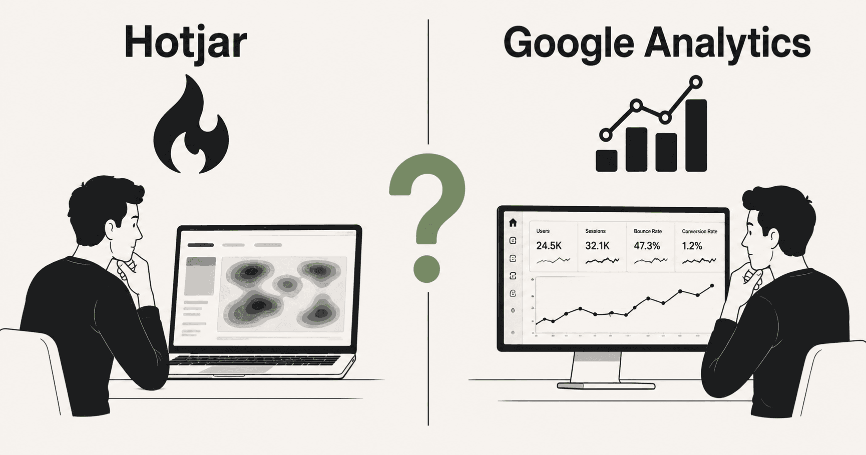 Hotjar vs Google Analytics — What Each One Is Actually Good For